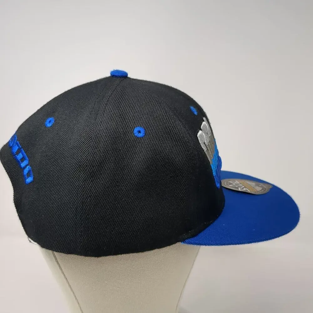 Essencial Snapback Black Blue One Size Orlando Florida 3D Puff Underbrim Hat